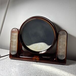 Vintage 70s General Electric lighted  make up mirror